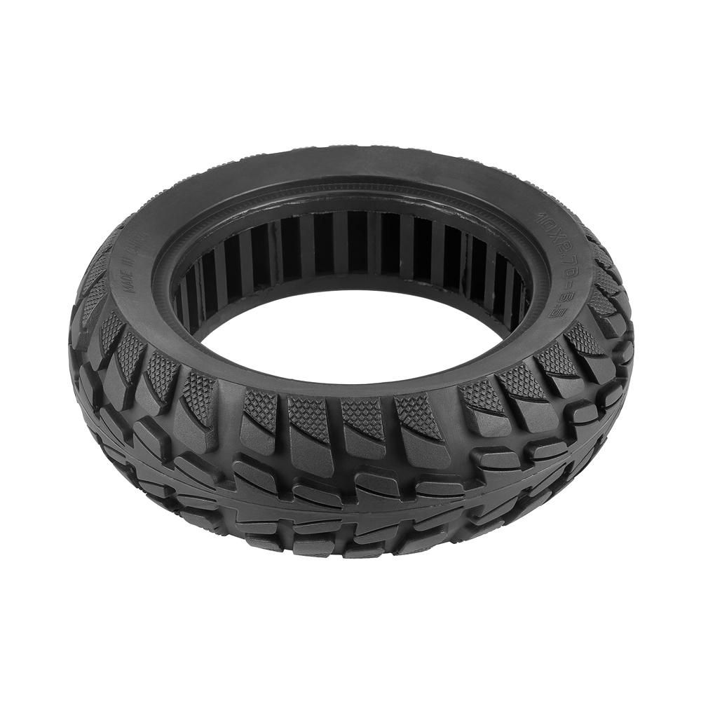 10x2.7-6.5 Solid Tire 10 Inch Electric Scooter Explosion-Proof Tubeless Tire Front/Rear Off-Road Tire Inner Hollow Non-Pneumatic Tire