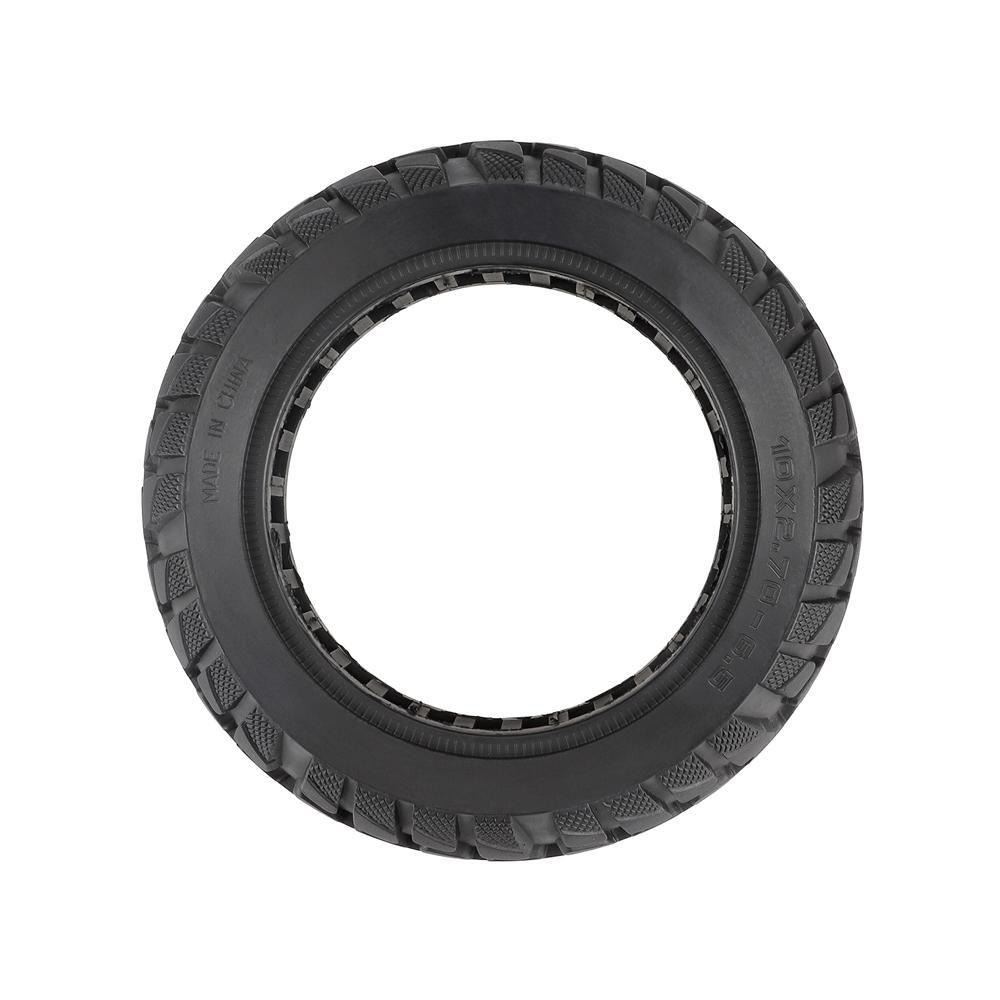 10x2.7-6.5 Solid Tire 10 Inch Electric Scooter Explosion-Proof Tubeless Tire Front/Rear Off-Road Tire Inner Hollow Non-Pneumatic Tire