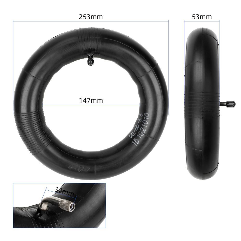 Ulip 90/65-6.5 Thickened Inner Tube Angle Valve Electric Scooter Inner Tire Replacement Compatible with 11 Inch 110/50-6.5 Tires