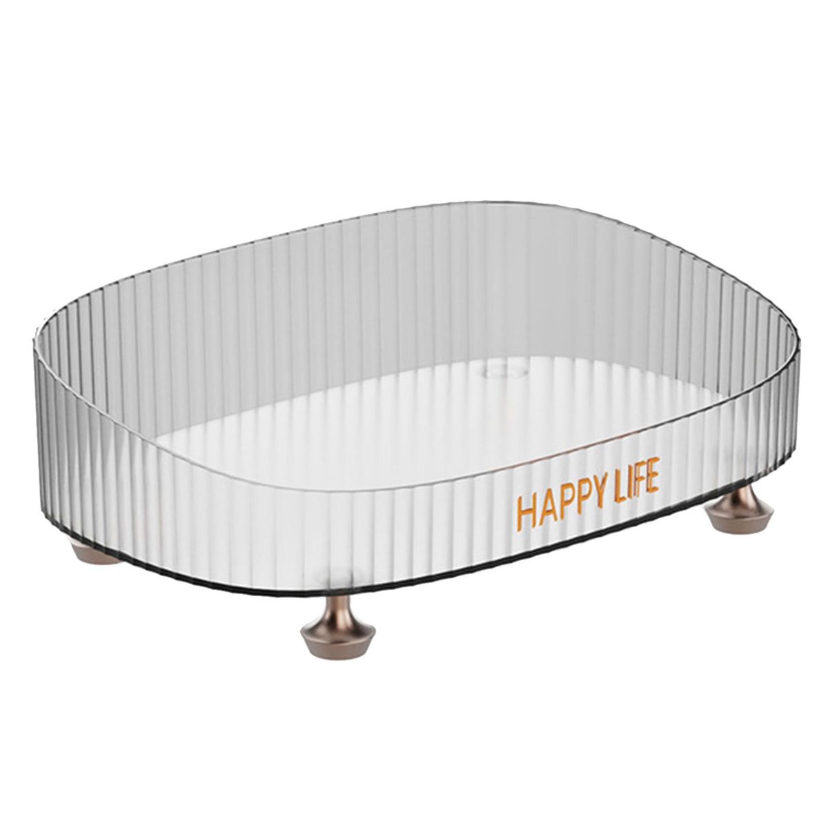 Skincare Product Organizer Light Luxury Vanity Tray Elegant for Makeup Transparent