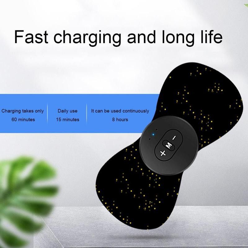 Cervical Massager Relaxation Patch Remote Massage Neck Shoulder Electric Physiotherapy Mini Muscle Instrument Control Vibration