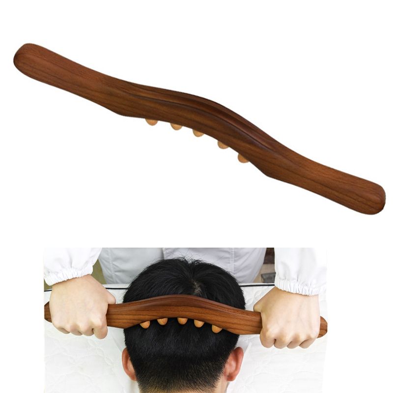 Therapy Stick Wood Slimming Shoulder 4Pc Guasha Back Natural Scraper Fat Upgraded Neck Massage For Scraping Burner Leg Body Tool
