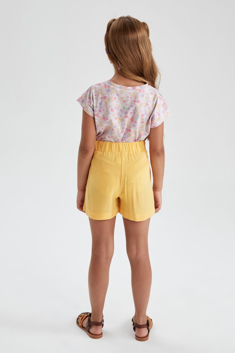 Girl - Short Woven Short - Yellow