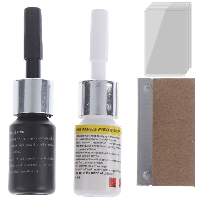3pcs/set Crack Windscreen Repair Window Repair Kit Tool Glass Car Tool Resin Repair Windshield