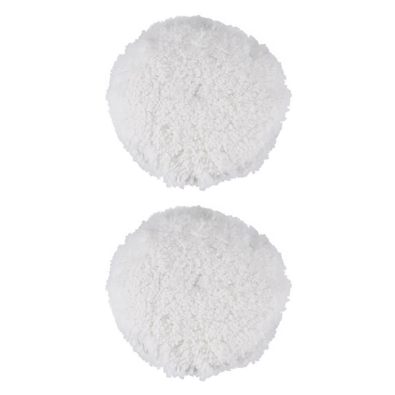 2 Pcs 7 Inch Inch 180mm Soft Wool Clean Polishing Buffing