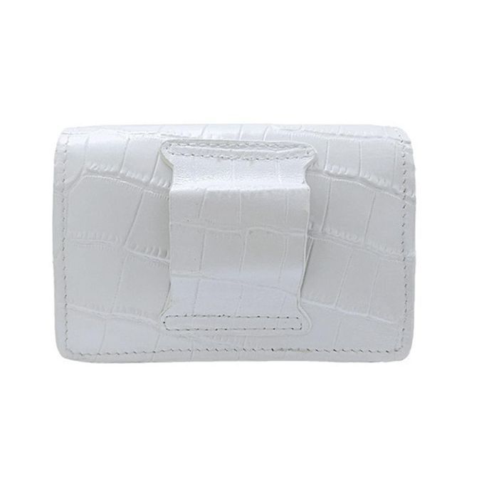 Portable Golf Rangefinder Bag Magnetic Buckle Fanny Pack Golf White