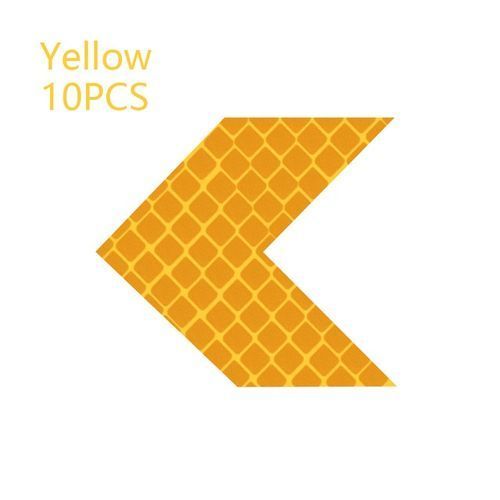 10Pcs Car Reflector Sticker Safety Warning Reflective