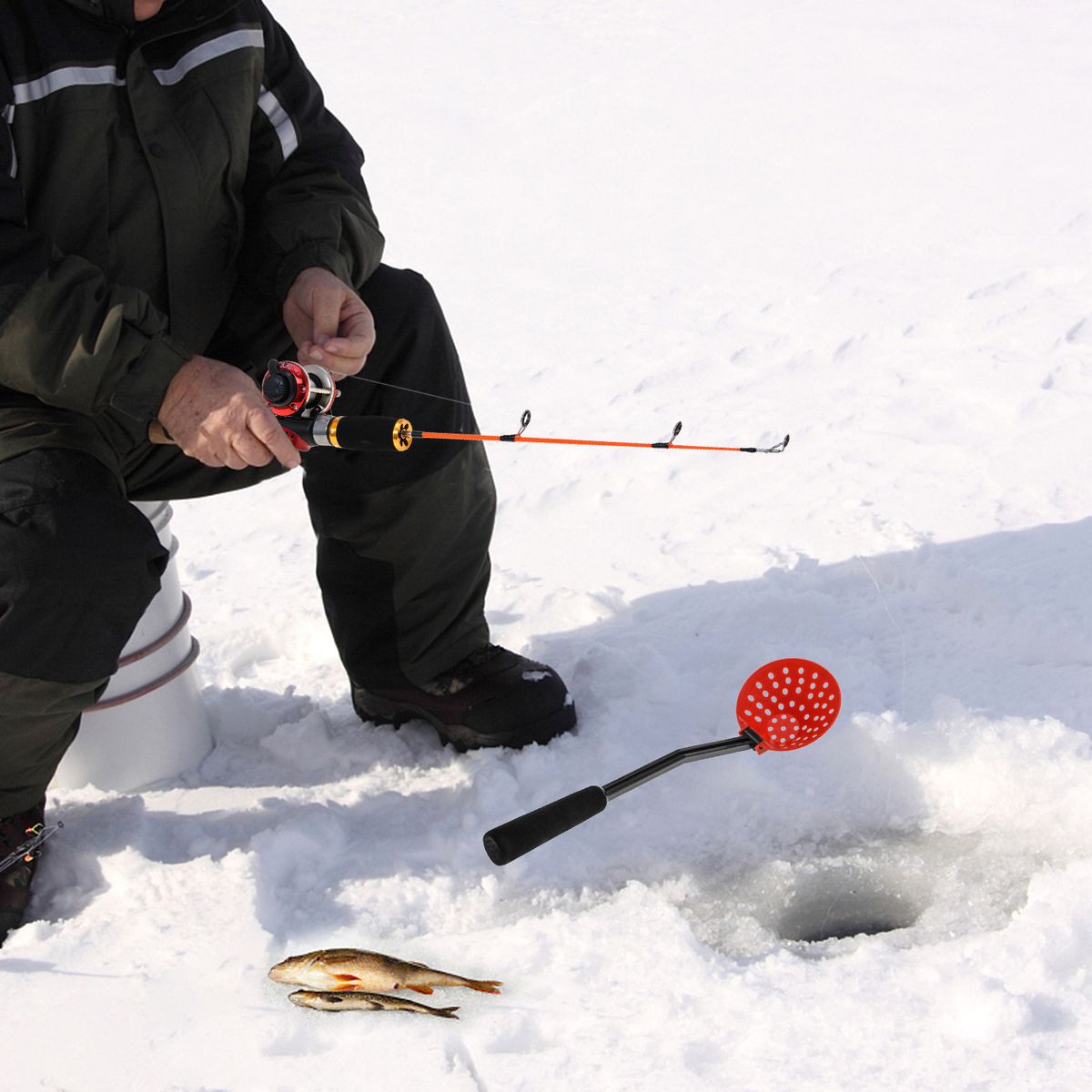 Ice Fishing Rod Reel Combo Complete Kit