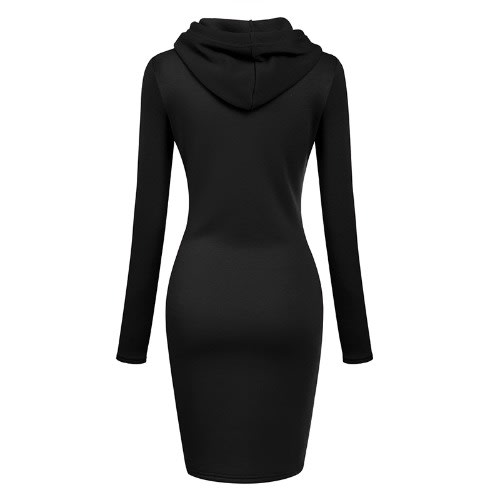 Women Hoodie Dress With Pocket