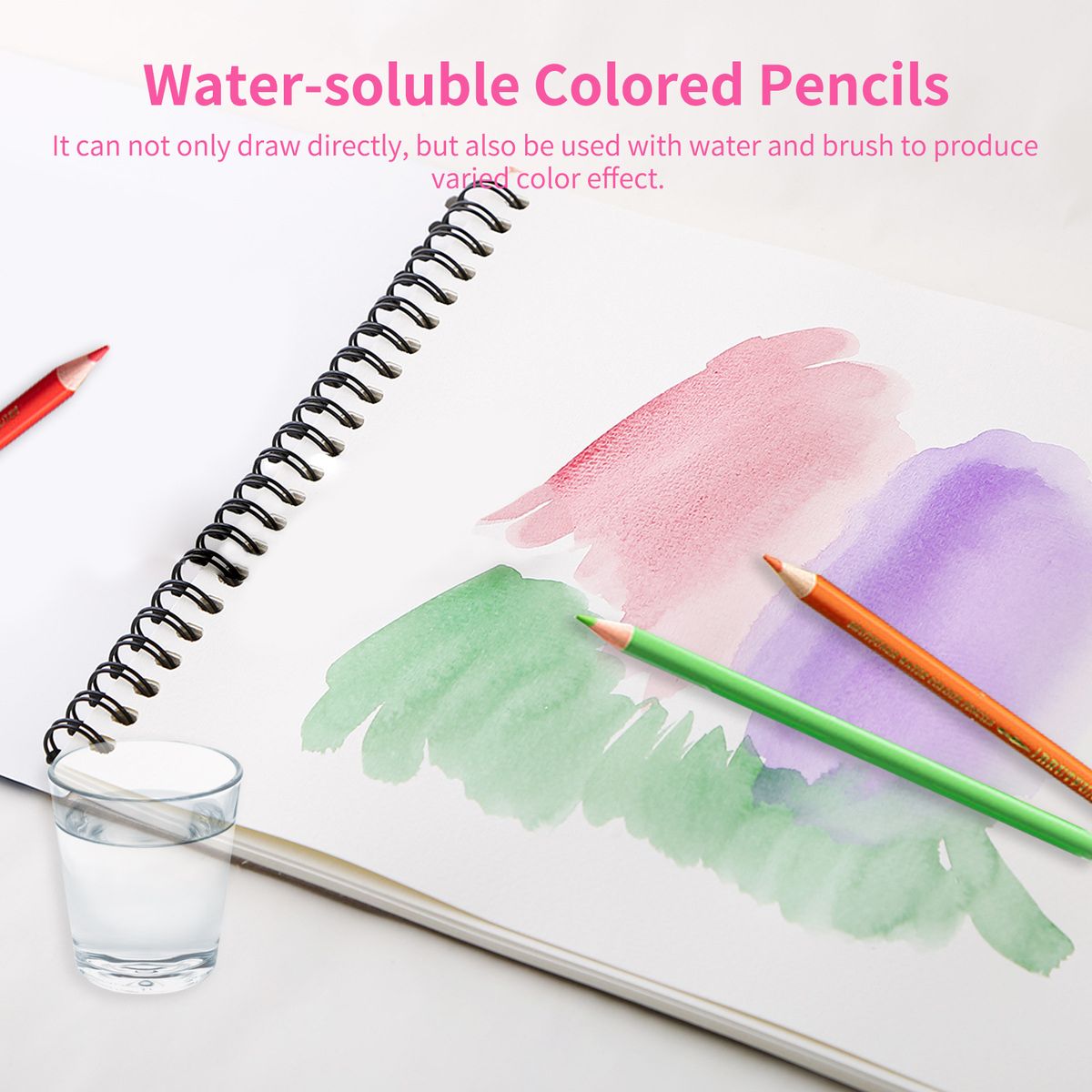 48/72/120/150/180 Watercolor Pencils Set Pre-Sharpened