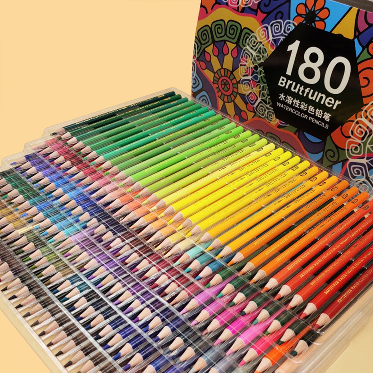 48/72/120/150/180 Watercolor Pencils Set Pre-Sharpened