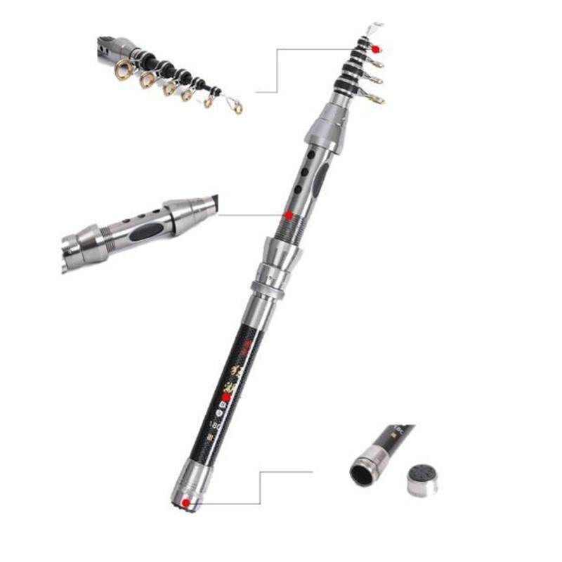 Portable Superhard Carbon Fiber Telescopic Rod Spinning Pole 2.4 M 2.4M