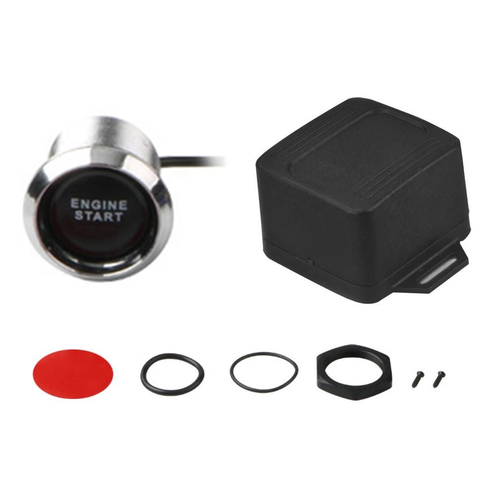 Car Ignition Switch One-Button Engine Starts Push Button Switch Modified Accessories with LED Light