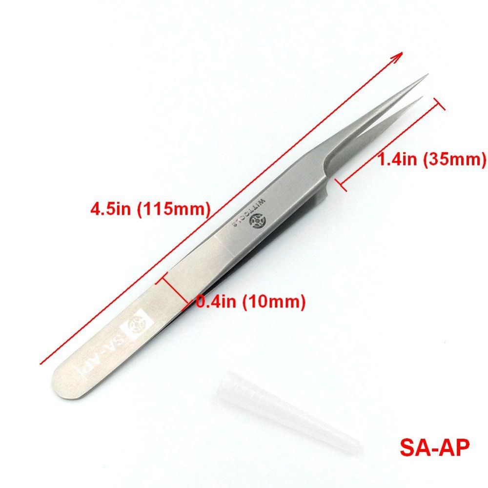 Industrial Tweezers SA-AP Precision Tools For Repairing Mobile Making Jewelry Laboratory Work Hobby Blackhead Remover