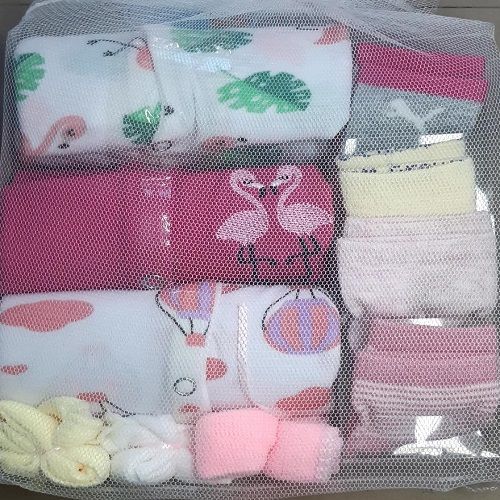 10 In 1 Unisex New Born Gift Pack (sleepsuit) - Pink Variant