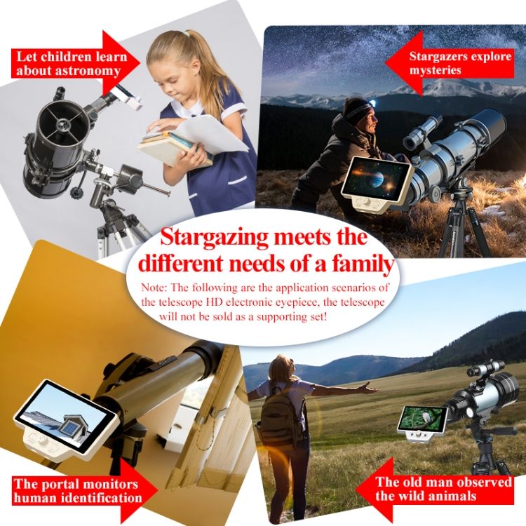 X12 5.0 Inch WiFi Telescope Electronic Eyepiece Recorder