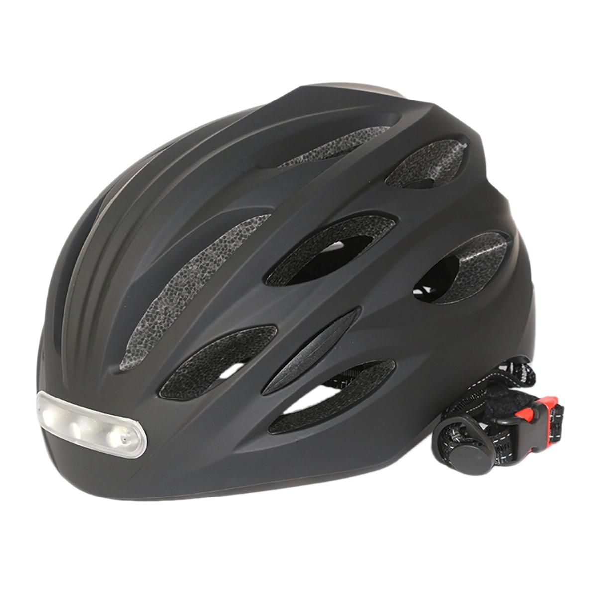 Bicycle Helmet with LED Front Rear Lights Women Men City