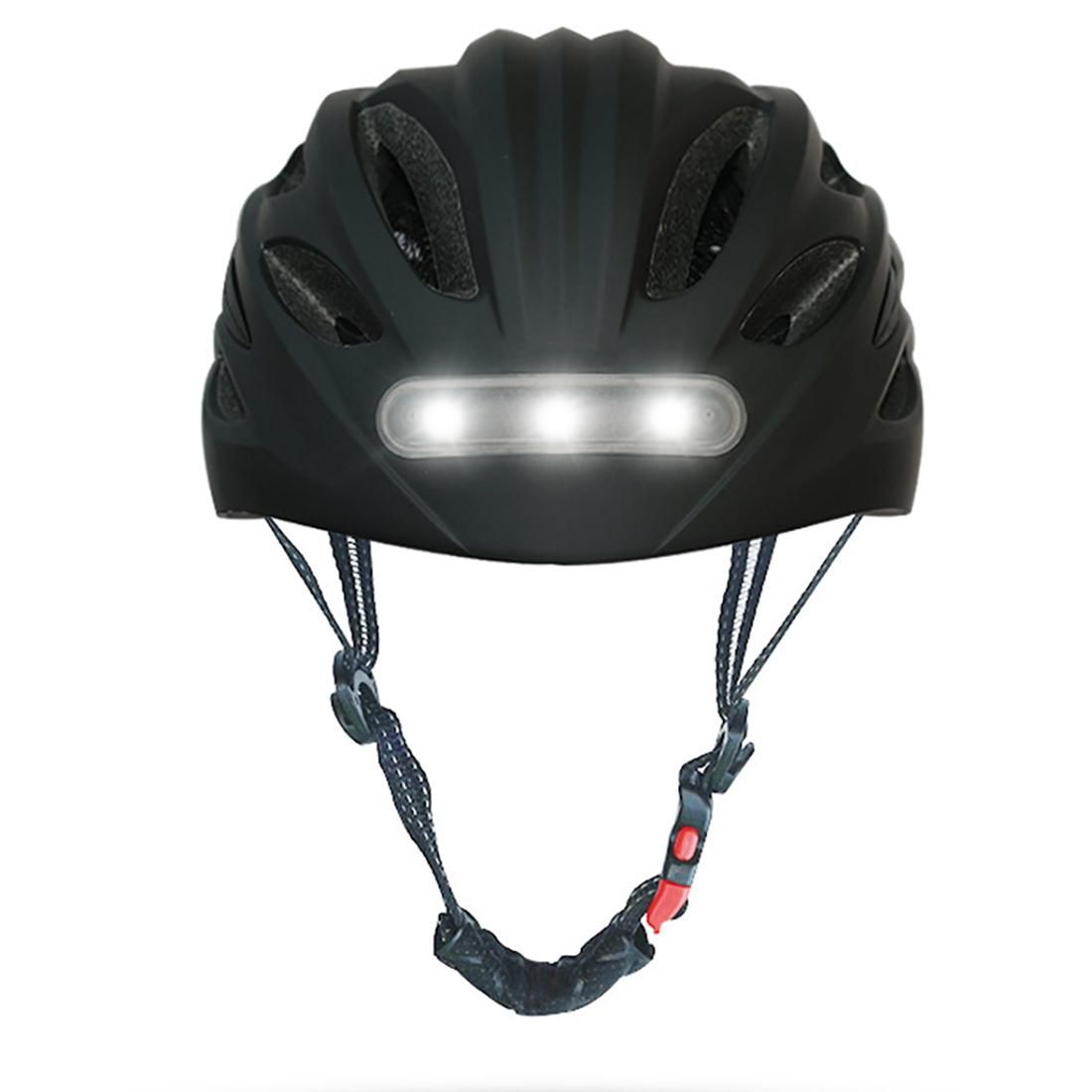 Bicycle Helmet with LED Front Rear Lights Women Men City