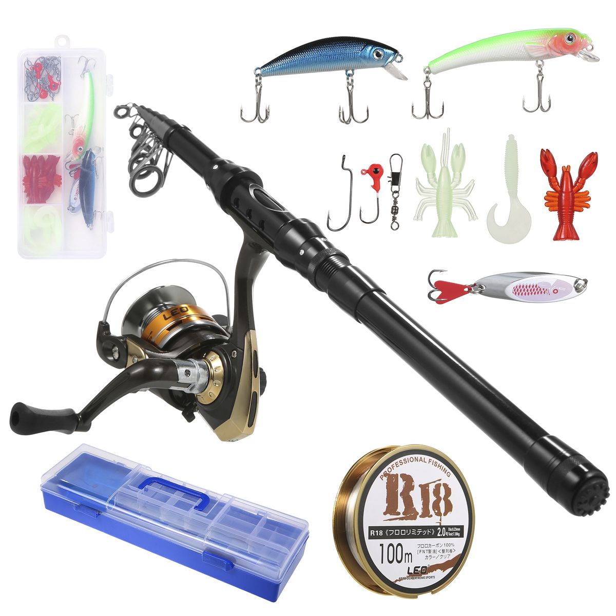 Fishing Rod And Reel Combos Telescopic Fishing Pole