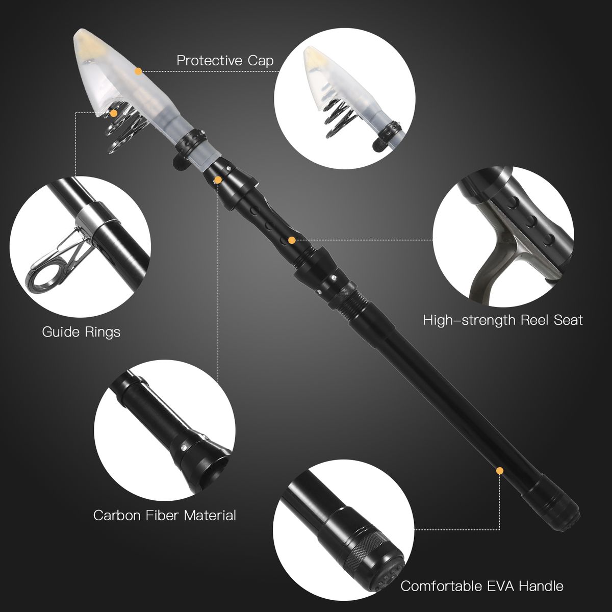 Fishing Rod And Reel Combos Telescopic Fishing Pole