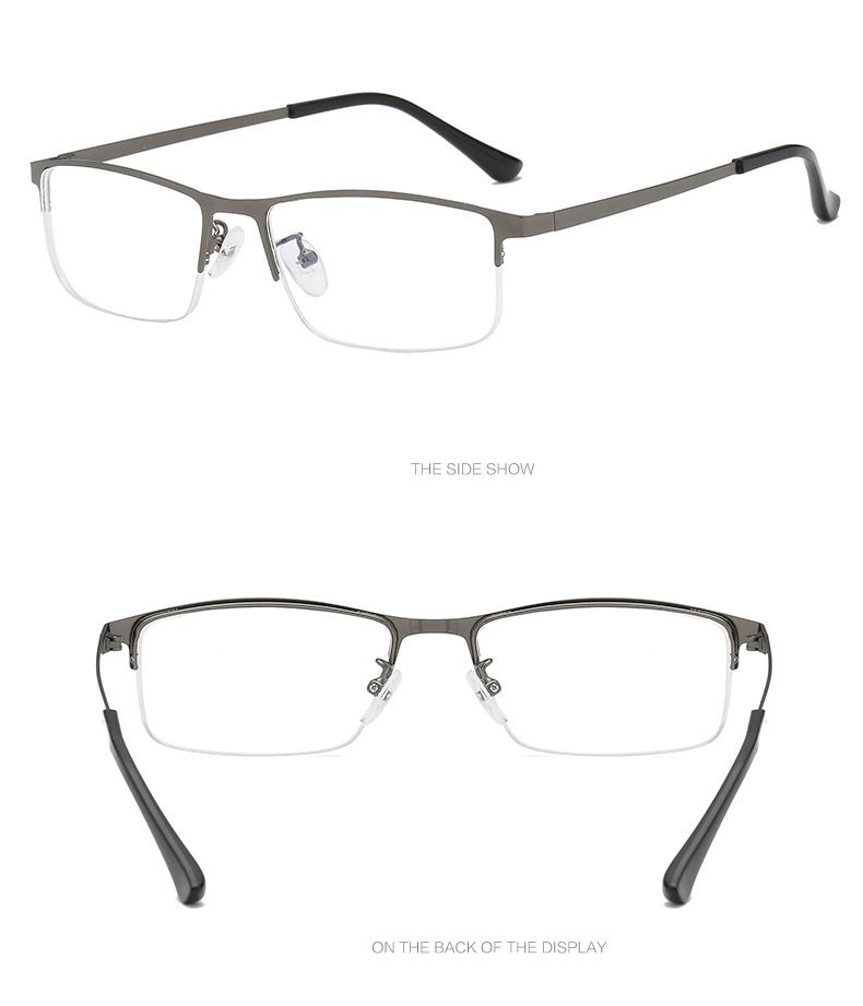 BOYSEEN New Half-frame Anti-blue Light Myopia Mirror Finished Men's Myopia Glasses Optical Finished Mirror LG190