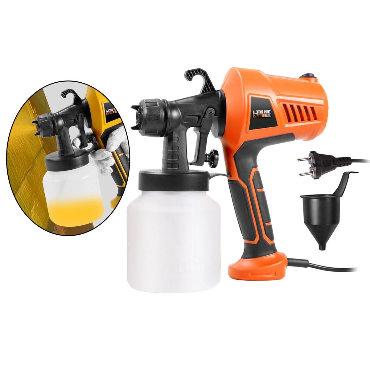 Paint Sprayer, Paint  HVLP  Electric Orange