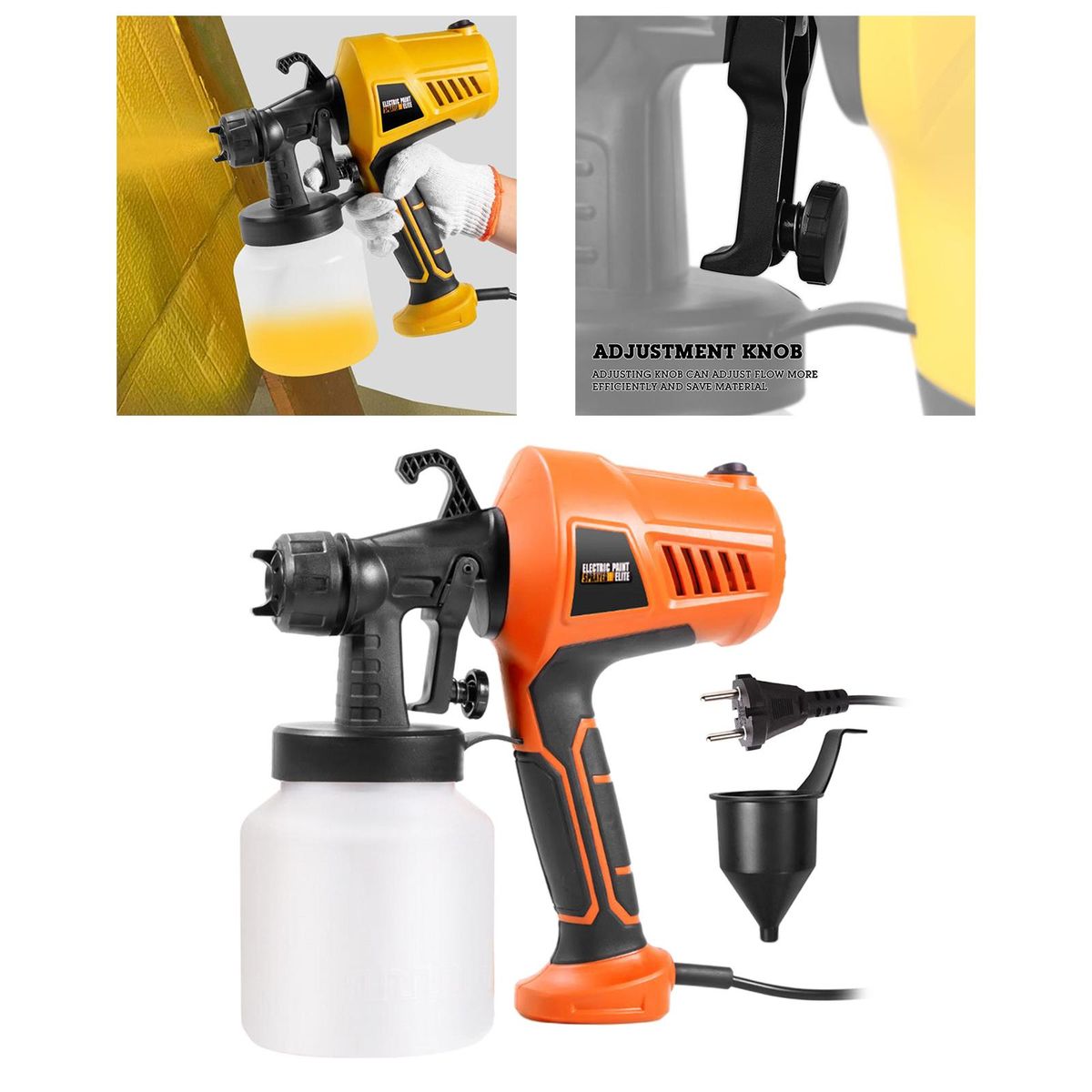 Paint Sprayer, Paint  HVLP  Electric Orange