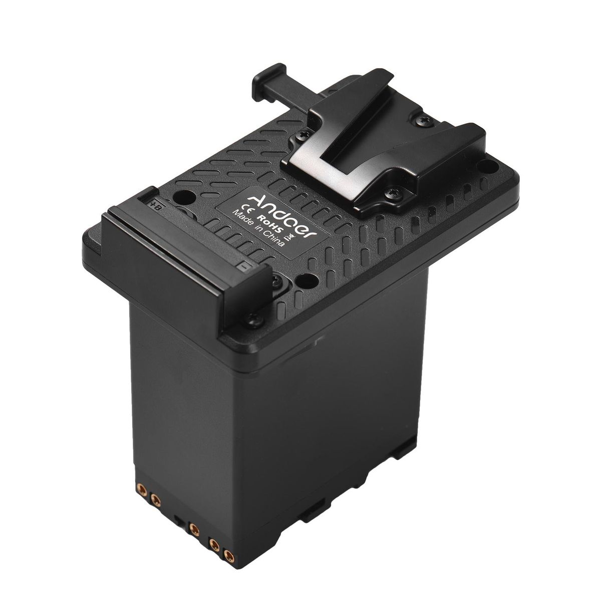 Andoer V-Lock V Mount Battery Plate to BP-U Dummy Battery Adapter Built-in Battery Decode Chip Replacement for BP-U90 BP-U96 BP-U60 BP-U30 Batteries Replacement for Sony PMW-100   PMW-150 PMW-160 PMW-200 PMW-300 PMW-EX1 EX160