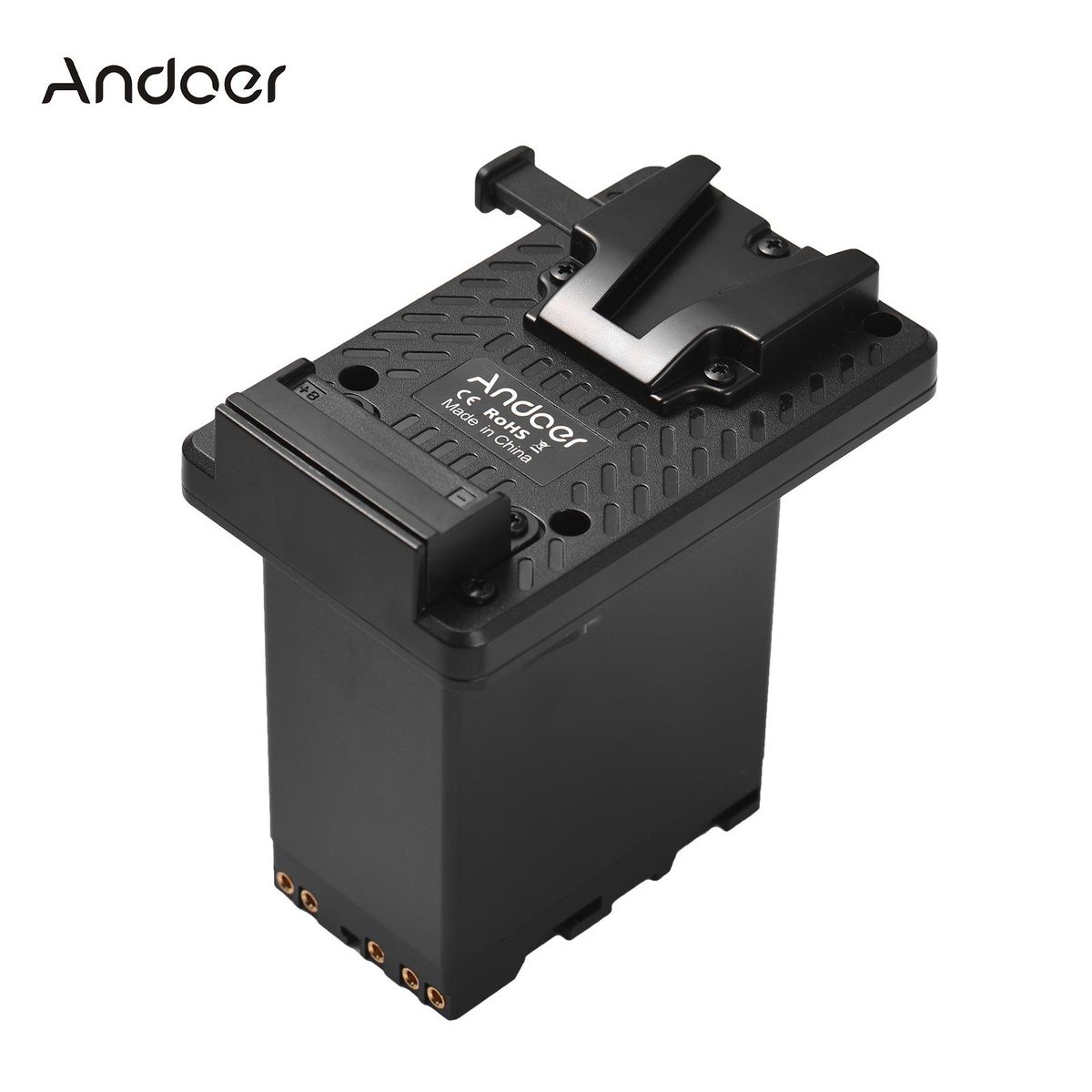 Andoer V-Lock V Mount Battery Plate to BP-U Dummy Battery Adapter Built-in Battery Decode Chip Replacement for BP-U90 BP-U96 BP-U60 BP-U30 Batteries Replacement for Sony PMW-100   PMW-150 PMW-160 PMW-200 PMW-300 PMW-EX1 EX160