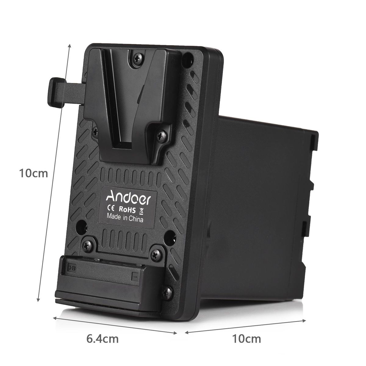 Andoer V-Lock V Mount Battery Plate to BP-U Dummy Battery Adapter Built-in Battery Decode Chip Replacement for BP-U90 BP-U96 BP-U60 BP-U30 Batteries Replacement for Sony PMW-100   PMW-150 PMW-160 PMW-200 PMW-300 PMW-EX1 EX160