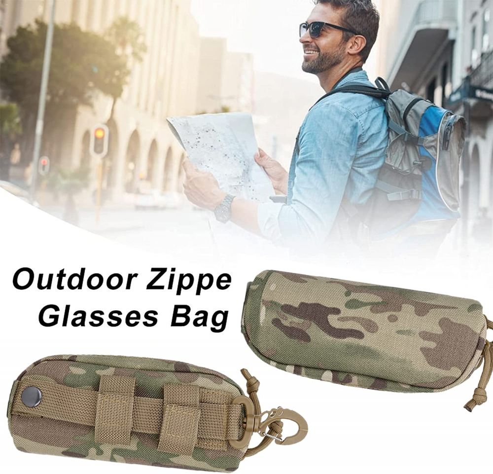 Molle  Glasses Pouch Sunglasses EDC Waist Pack Utility   Hunting Accessories Organizer Eyeglasses Case Bag SAB