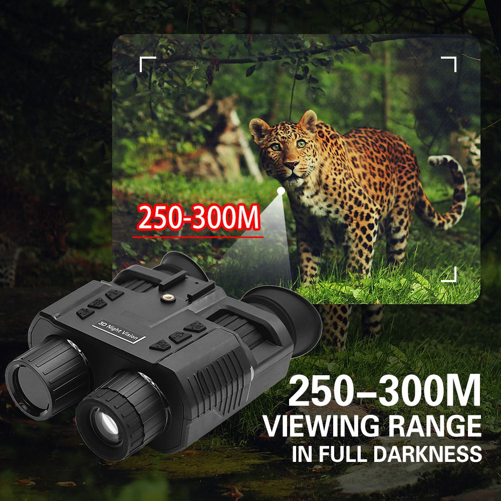 1080P Night Vision Goggles 8X Digital Zoom Infrared Hands