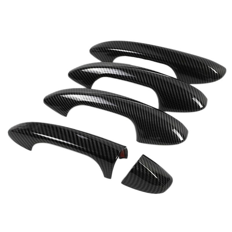 Door Handle Cover Trim for Mercedes Benz C E GLC GLB A B GLE GLS CLA GLA Class W213 W205 X253 2016 to 2020 Carbon Fiber