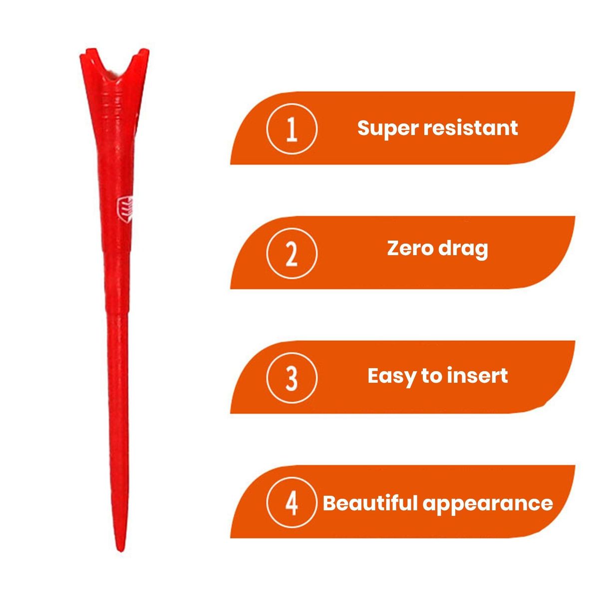 Colorful Plastic Golf Tees Set Reduce Friction Improve Accuracy