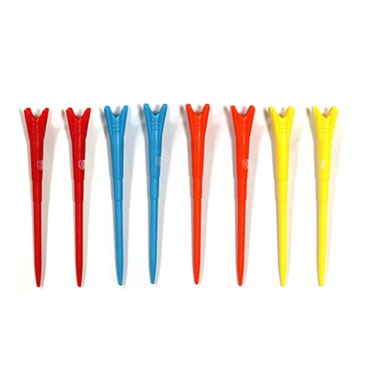 Colorful Plastic Golf Tees Set Reduce Friction Improve Accuracy