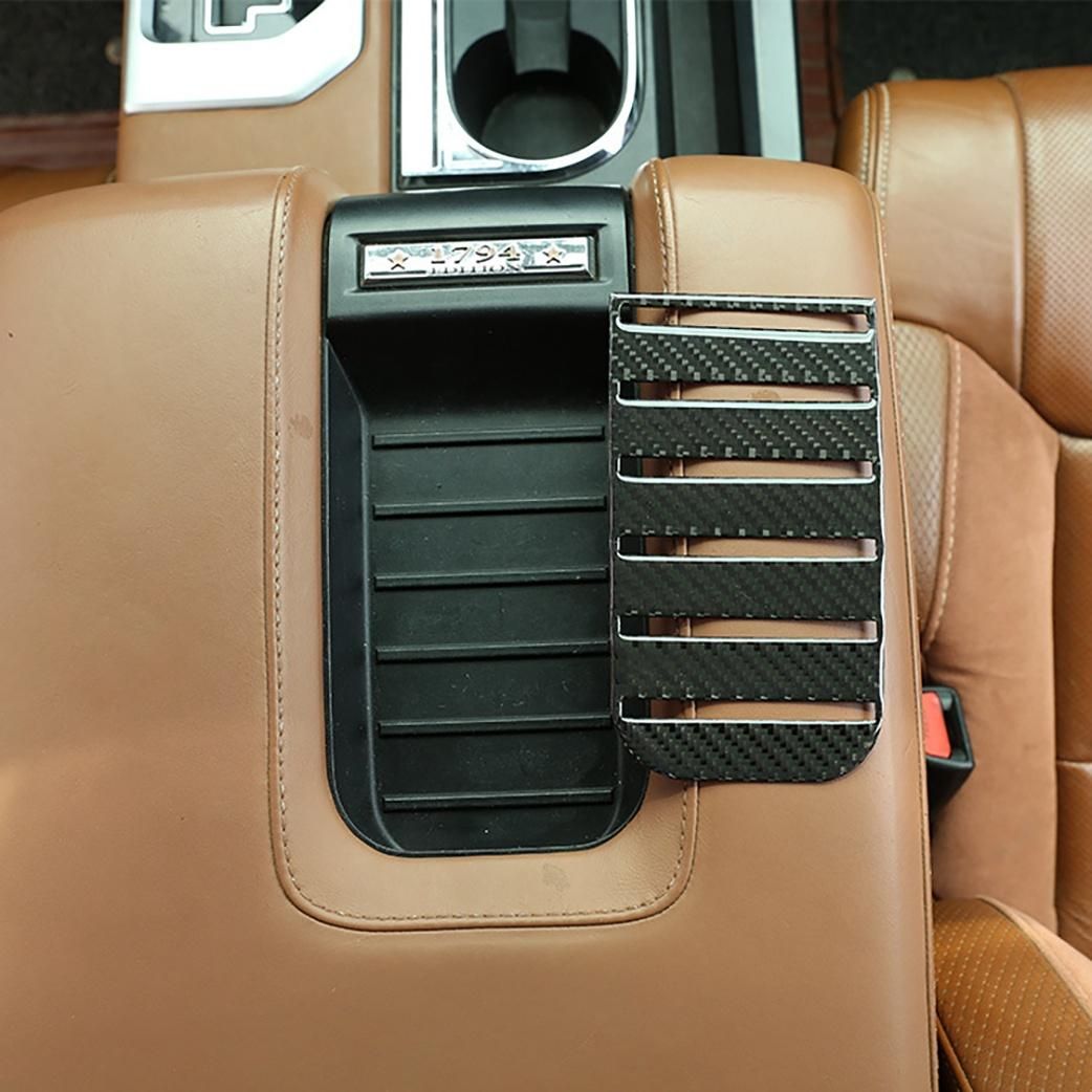 Car Soft Carbon Fiber Armrest Box Slot Pad Mat Cover Trim