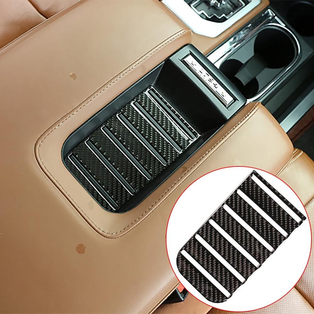 Car Soft Carbon Fiber Armrest Box Slot Pad Mat Cover Trim