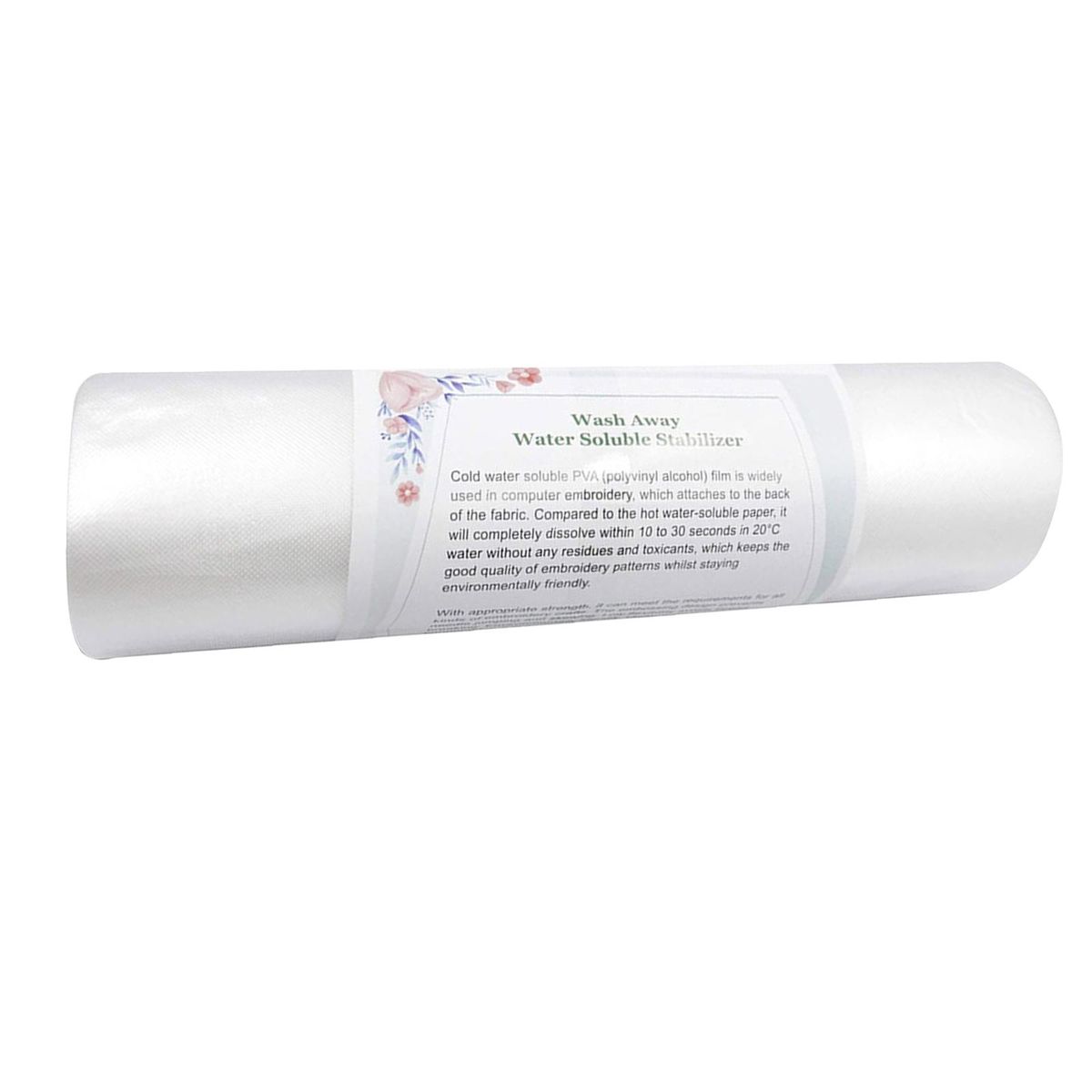 30Yd 20cm Tear Away Water Soluble Embroidery Stabilizer Clear Film
