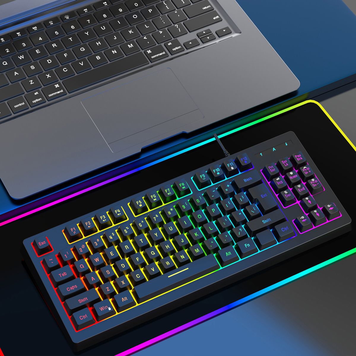 Y200 USB Wired Gaming Keyboard Membrane Keyboard 87