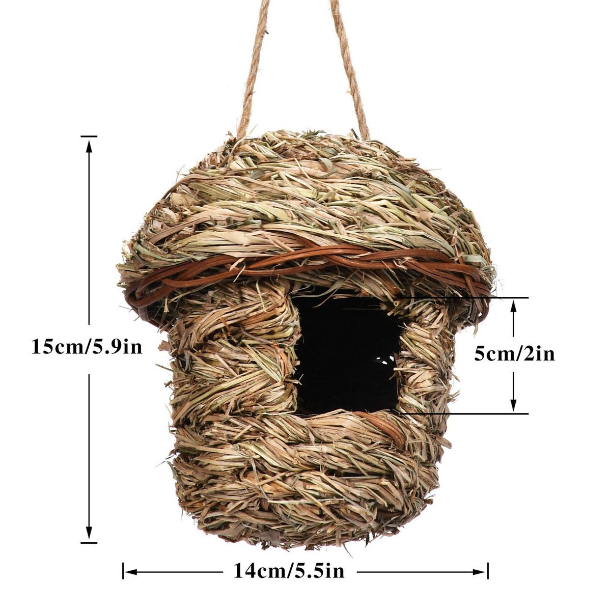 Bird Hut Outdoor Hanging Hummingbird House B
