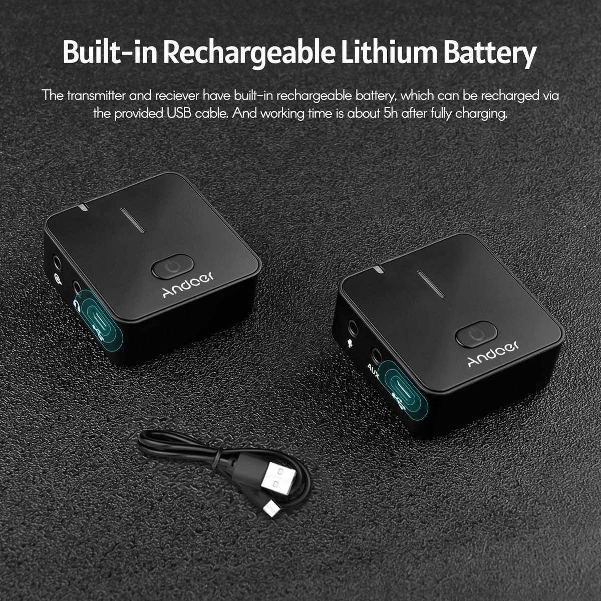 MX5 2.4G Wireless Recording Microphone System