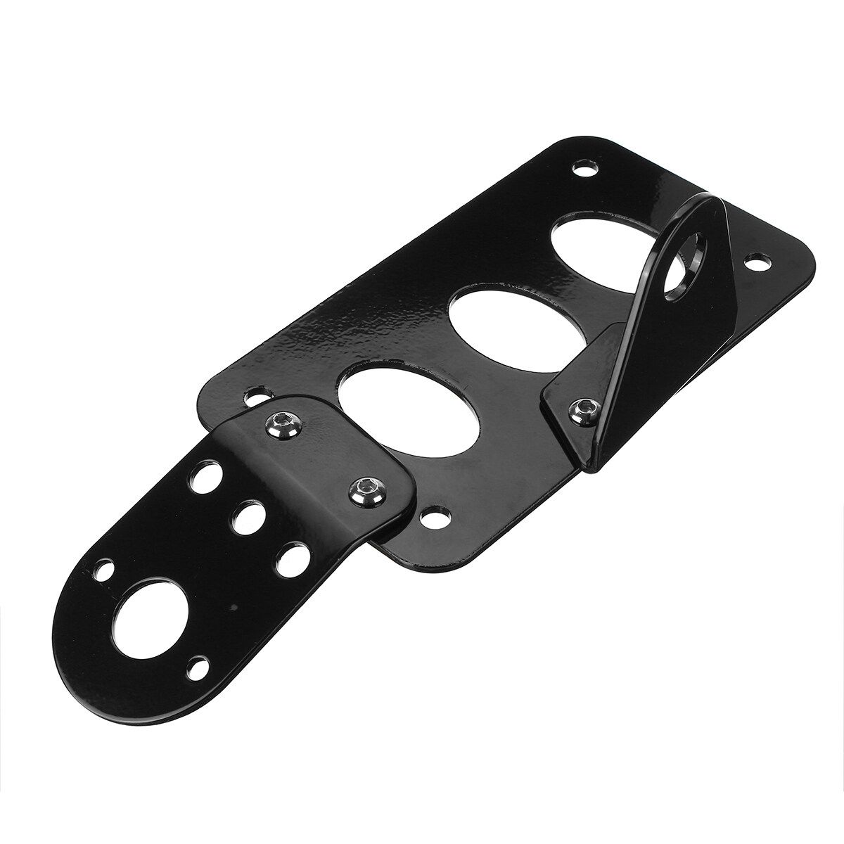 Motorcycle Side Mounted Number Plate Holder Tail Light Bracket Frame
