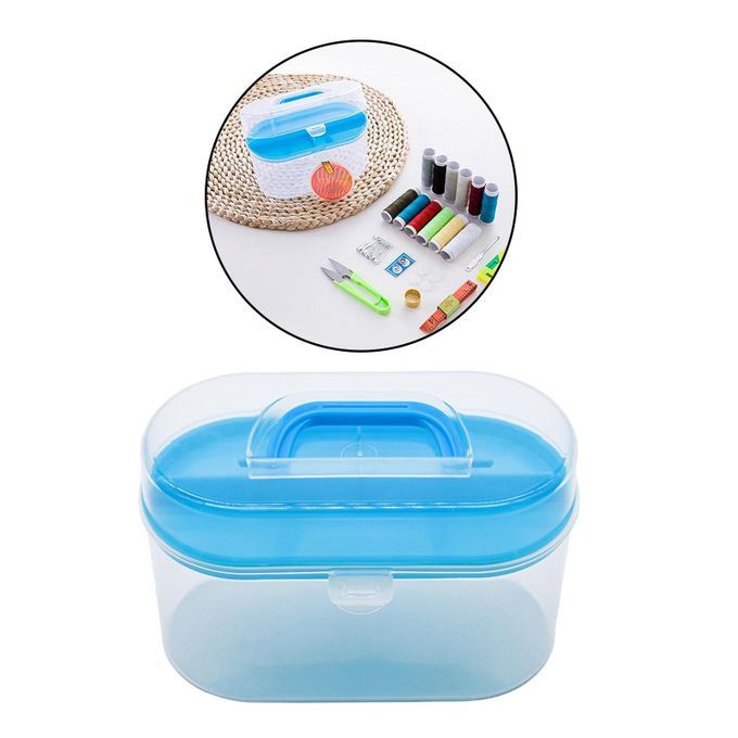 Plastic Storage Box Sewing Thread Spools Container Case Organizer A