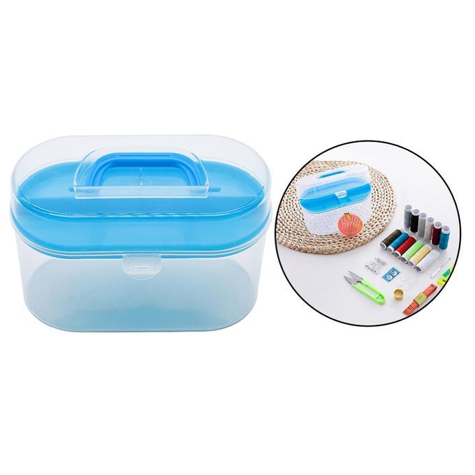 Plastic Storage Box Sewing Thread Spools Container Case Organizer A