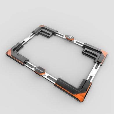 Motorcycle Scooter Conversion Decorative Accessories Wildfire Personalized Plate Frame Black Orange