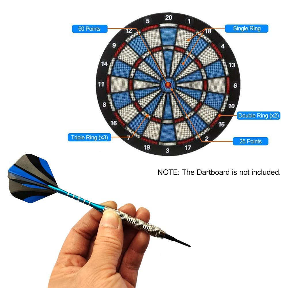 18g Safe Darts With Plastic Tips Flights Indoor Sport Darts Home Games