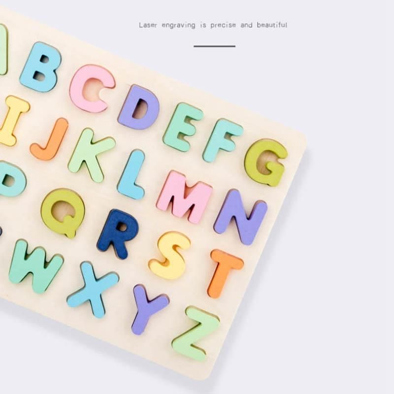 Kid Early Wooden Jigsaw Toys Baby Puzzle Board -