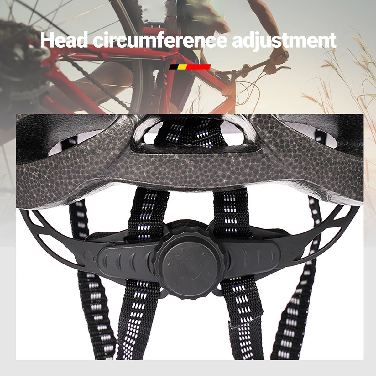 Road Bicycle Helmet Tough Buckle Bicycle Helmet Black