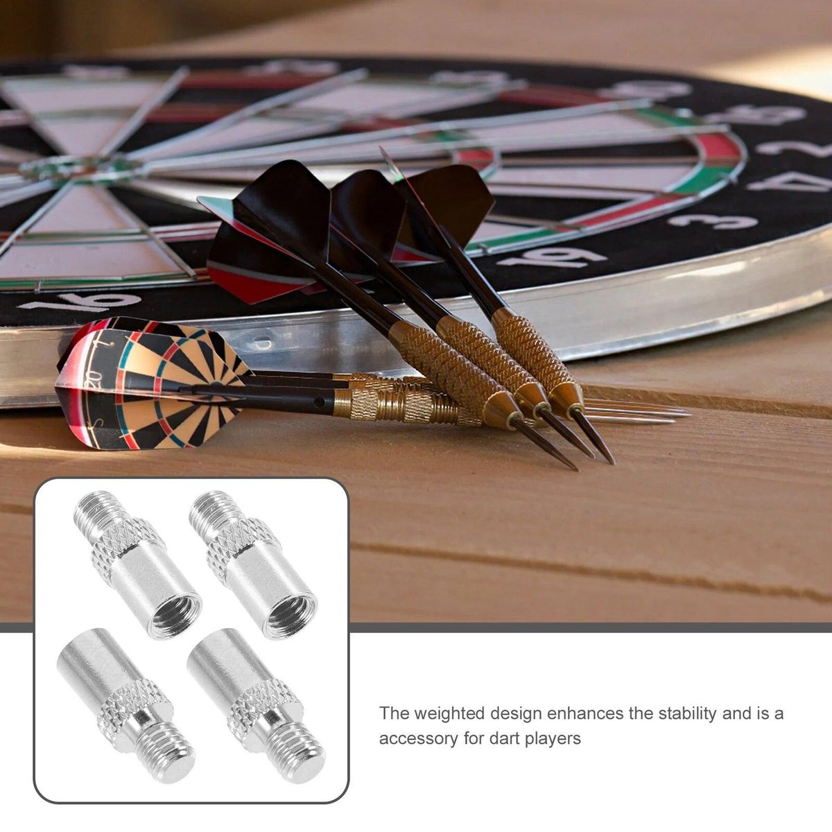 4 Pcs Dart Accessories Weight Length Adjuster Copper Metal Added Thread Weights