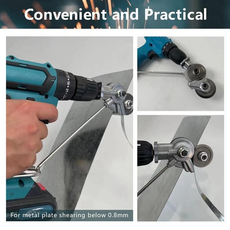 Electric Drill Shears Plate Cutter,Metal Nibbler Drill Attac